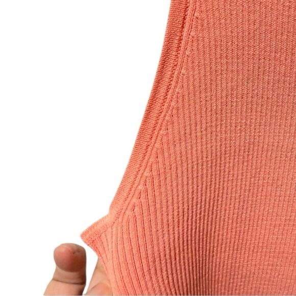 NWOT Ruby Rd Woman’s Beaded Ribbed Tank Coral Colorful Beach Summer top - Picture 6 of 11